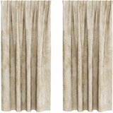  Baršunaste zavjese sa zavjesama 2 pcs Krema 175 x 140 cm Baršun | shoptok.hr