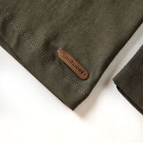  Dječja majica dugih rukava kaki 128 | shoptok.hr