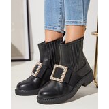 Resti Black women's ankle boots with Zenata ornament - Footwear | ePonuda.com