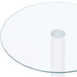 vidaXL Klubska mizica prozorna 40 cm kaljeno steklo | Shoptok.si