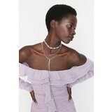 Trendyol Lilac Ruffle Detailed Dress Cene
