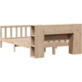 vidaXL Krevet s regalom za knjige bez madraca 120x190 cm od borovine | shoptok.hr