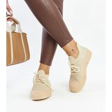 Gemre Light beige lightweight sports sneakers Senaida | shoptok.hr