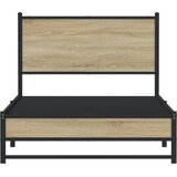  Metalni okvir kreveta bez madraca boja hrasta sonome 100x190 cm | shoptok.hr