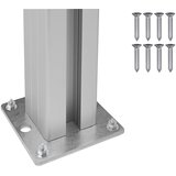  Ograda za kante za smeće Smeđa 85 x 12 x 115 cm Aluminij i WPC | shoptok.hr