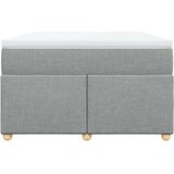 vidaXL Krevet s oprugama i madracem svjetlosivi 120x190 cm od tkanine | shoptok.hr