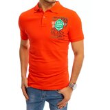 DStreet Koszulka polo z nadrukiem koralowa | Shoptok.si