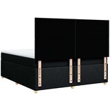 vidaXL Krevet s oprugama i madracem crni 200x200 cm od tkanine | shoptok.hr
