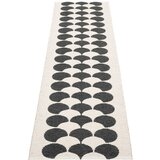 Pappelina Črn/kremno bel zunanji in notranji tekač 70x250 cm Poppy Black Vanilla – | Shoptok.si