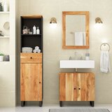  3-dijelni set kupaonskog namještaja od masivnog bagremovog drva | shoptok.hr