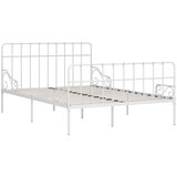 Furnova Posteljni okvir z letvenim dnom bel kovinski 120x200 cm, (21934109) | Shoptok.si