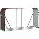  Držač za cjepanice smeđi 180x45x100 cm od pocinčanog čelika | Eponuda.com