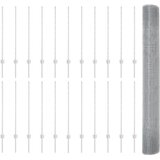 Zatvorena žičana ograda s postovima 50 x 1 m Pocinčani čelik | shoptok.hr