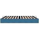 vidaXL Otomanski posteljni okvir brez vzmetnice temno modro 180x200 cm | Shoptok.si