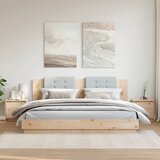  The Living Store Nočne omarice 2 kosa 40x30,5x40 cm trdna borovina - Nočna Omarica, (21454657) | Shoptok.si