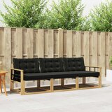  Set vanjskih sofa 3 kom. Bijela i crna | shoptok.hr