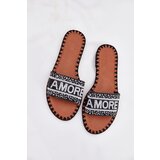 Boto Women's Flat Sandals With Decoration Amore Black Avelina | ePonuda.com
