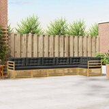 Set vanjskih sofa 6 pcs Bijela i antracit 404 x 166,5 x 73 cm | shoptok.hr