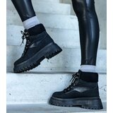 Gemre Black ankle boots on a thick sole with fur Best | Eponuda.ba