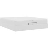  Okvir kreveta s madracima bijela 200x200 cm umjetna koža | shoptok.hr