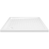vidaXL Podloga za tuširanje s točkicama bijela 80 x 80 x 4 cm ABS | shoptok.hr