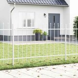  Vrtna Ograda 3 pcs Bijelo 5,1 x 1,2 m Čelik s prahom | shoptok.hr