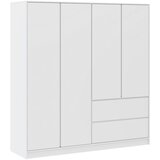Lesnina-XXXL omara za oblačila basit, bela | Shoptok.si