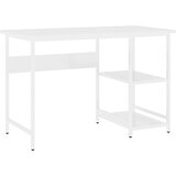  Računalniška miza bela 105x55x72 cm MDF in kovina, (20608884) | Shoptok.si