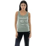 Leone 1947 Majice brez rokavov Woman Tank Spring Vibes Zelena | Shoptok.si