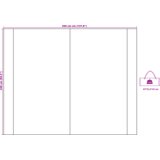 vidaXL Vodootporni šator 350 x 240 cm | shoptok.hr