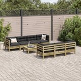  8-dijelni set vrtnih sofa s jastucima od impregnirane borovine | Eponuda.com