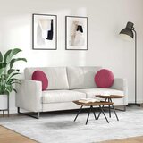  Jastučići za sjedenje 2 pcs Vinska crvena Ø 40 x 13 cm Baršun | Eponuda.com