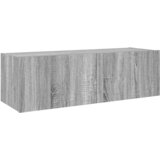  Zidni TV ormarić s LED svjetlima siva boja hrasta 100x35x31 cm | shoptok.hr
