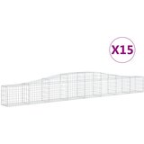  Lučne gabionske košare 15kom 400x30x40/60 cm pocinčano željezo | Eponuda.ba