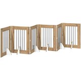  Vrata za pse s postoljem 6 pcs Hrast artisan 60 x 80 cm | shoptok.hr