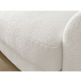 Bobochic Paris Bela kotna sedežna garnitura iz tkanine bouclé (levi kot/z ležalnikom) Leonore – | Shoptok.si