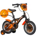 Venera Bike BASKET 12” DEČIJI BICIKL CRNO NARANDŽAST | ePonuda.com
