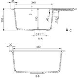 Sandonna sudopera alina bež 590x500/203 mm | ePonuda.com