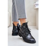 S. BARSKI Leather Patent Women's Ankle Boots Insulated With Zipper D&A | shoptok.hr
