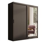 ADRK Klizni ormar s ogledalom Hailey 180 cm - CRNA | shoptok.hr