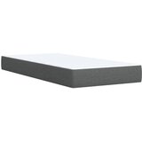  Krevet s oprugama i madracem tamnosivi 90 x 190 cm od tkanine | shoptok.hr