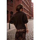 Marisse Plain Oversize Brown Blouse | shoptok.hr
