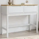 Konzolni stol FLORO bijeli 89,5x36,5x73 cm od masivne borovine