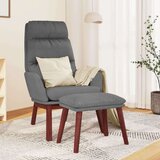  Stol za sproščanje s stolčkom svetlo sivo blago, (20935295) | Shoptok.si