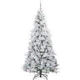 vidaXL Umjetno božićno drvce s nogom s stalakom Zelena 210 cm PE i PVC | shoptok.hr