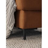 Miuform Narančasta/smeđa sklopiva kutna garnitura od samta (s lijevim kutom) Lofty Lilly – | shoptok.hr