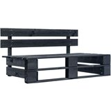  Srednja vrtna sofa od paleta od crno impregnirane borovine | shoptok.hr