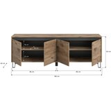 MID.YOU Nizka Omarica Balton, Barva Hrasta | Shoptok.si