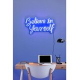 WALLXPERT dekorativna plastična led rasveta believe in yourself blue Cene