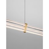Nova Luce Metalna LED viseća svjetiljka s mogućnosti zatamnjivanja mat zlatna sa sjenilom od akrilnog stakla Pheme – | shoptok.hr